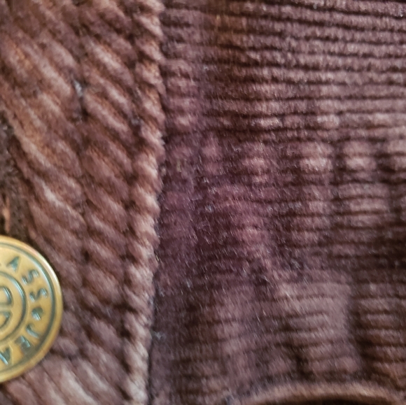 Bill Blass Women's Stretch Corduroy Pants 12 Petite Dark Chocolate Brown FF156 - Picture 7 of 8